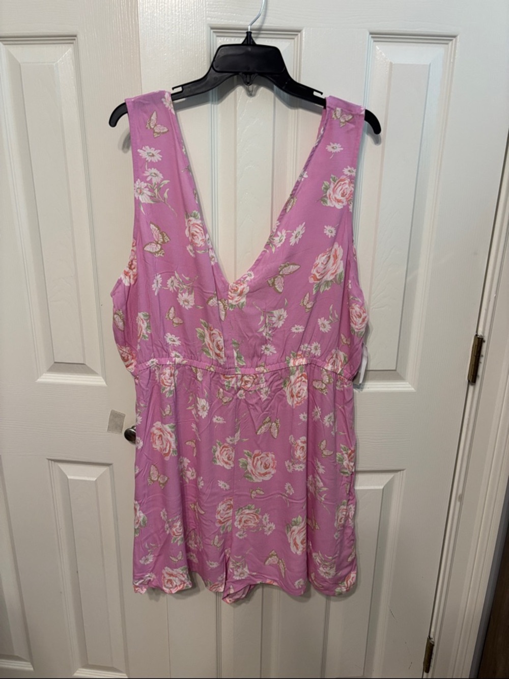 BP Plus Tank Floral Romper - Picture 1 of 8
